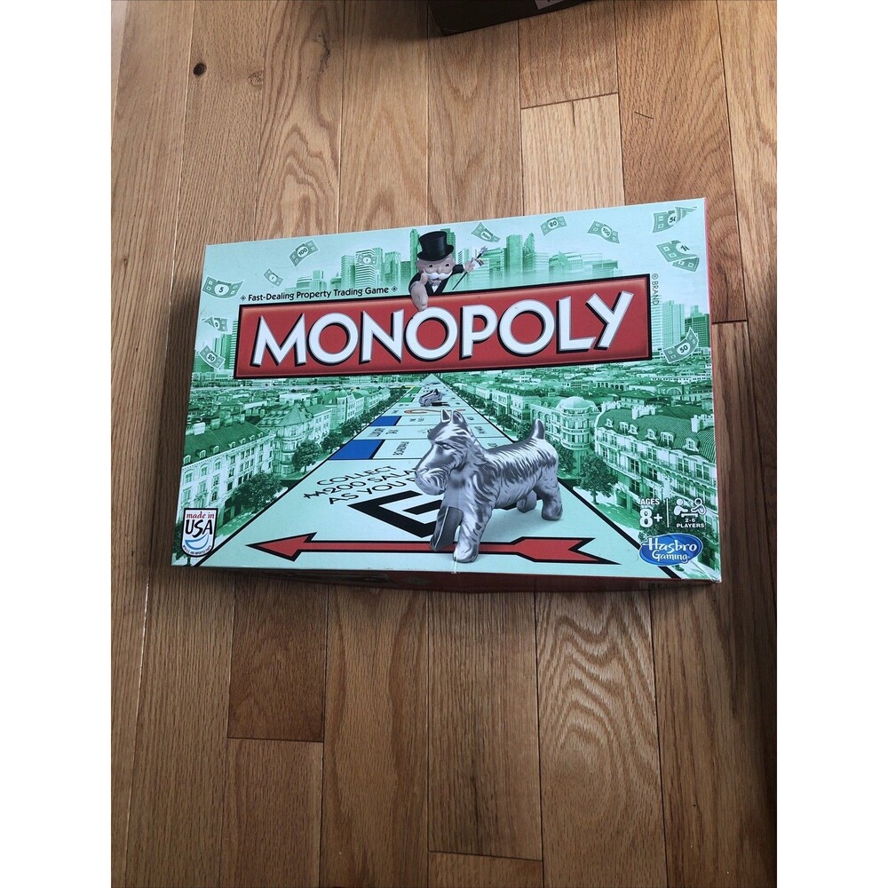 Monopoly Board Game Hasbro 2013 Compete Set Original Box Made in USA